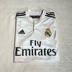 Real Madrid 2014-15 Home Shirt Jersey White Small